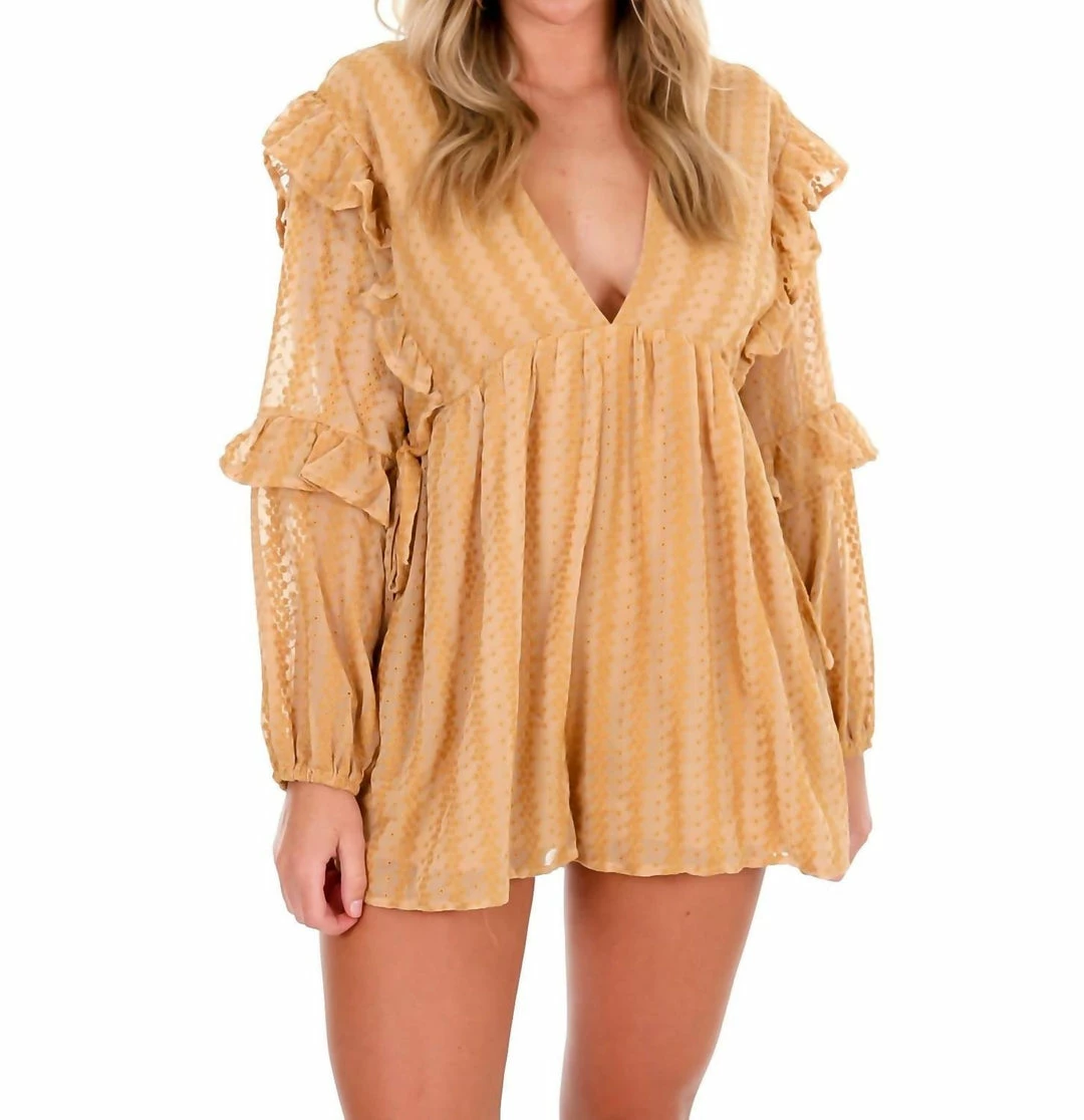 Storia Meant To Be Romper in Amber - women 3 Storia Meant To Be Romper in Amber - women - Image 3