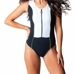 Bela Brand Daniela One-Piece in Black & White - women