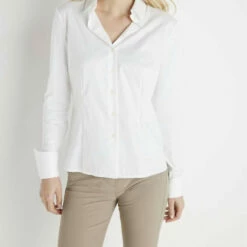 Anatomie Alida Button Down Shirt in White - women