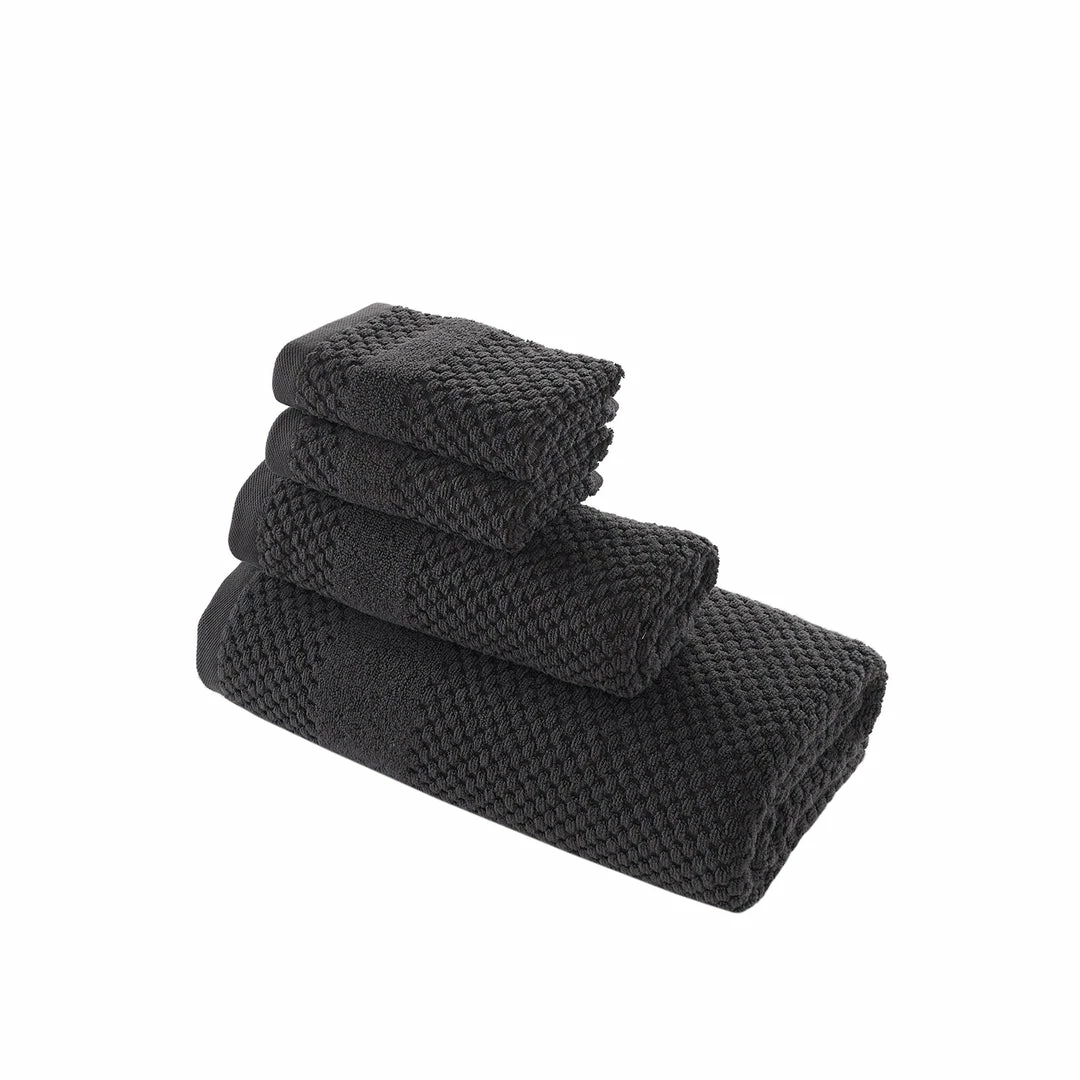 Chortex USA Alexis Antimicrobial Honeycomb 4 Piece Towel Set 5 Chortex USA Alexis Antimicrobial Honeycomb 4 Piece Towel Set - Image 5