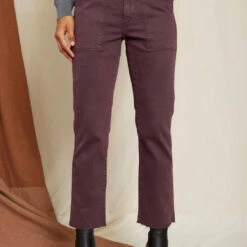 Amo Easy Army Trouser in Winetasting - women