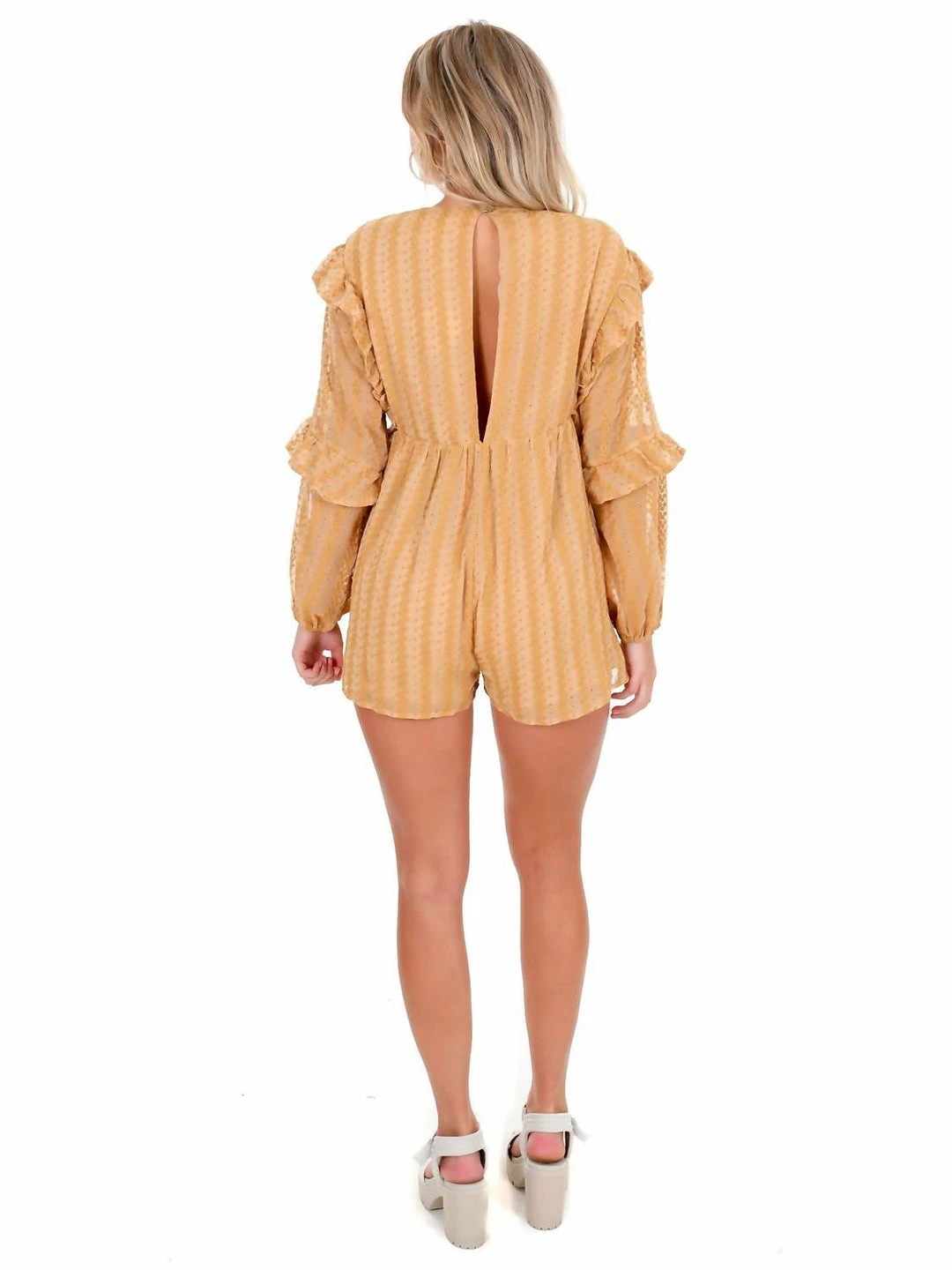 Storia Meant To Be Romper in Amber - women 6 Storia Meant To Be Romper in Amber - women - Image 6