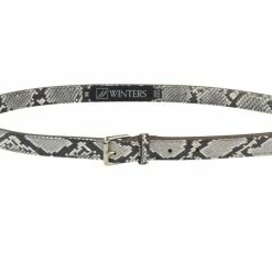 Jj Winters Abby Belt in Black/White Python - men