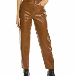 LAMARQUE High-Waist Leather Jean - women