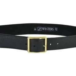 Jj Winters Cori Leather Belt in Black Lamba - women