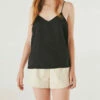 Deluc Marini Tank Top in Black - women