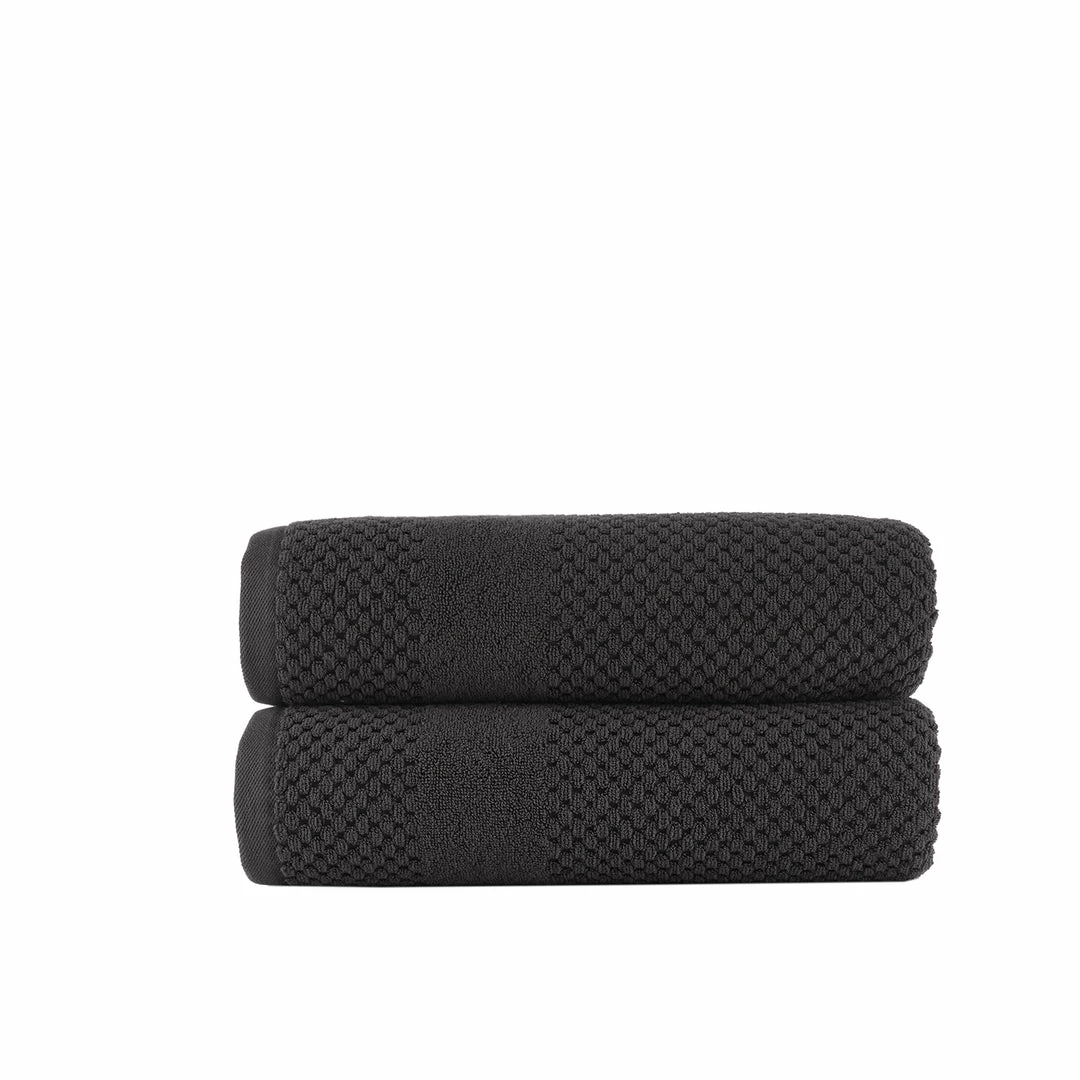 Chortex USA Alexis Antimicrobial Honeycomb Bath Towel (Pack of 2) 2 Chortex USA Alexis Antimicrobial Honeycomb Bath Towel (Pack of 2) - Image 2