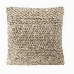 Anaya Home Textured Taupe Down Alternative 20x20 Pillow