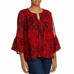 Single Thread Womens Eyelet Sheer Blouse