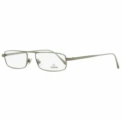 Omega Men's Rectangular Eyeglasses OM5011 008 Gunmetal 54mm