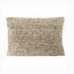 Anaya Home Textured Taupe Down Alternative Pillow 14x20