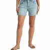 Jag Mid Rise Alex Boyfriend Short in Skylight - women