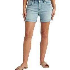 Jag Mid Rise Alex Boyfriend Short in Skylight - women
