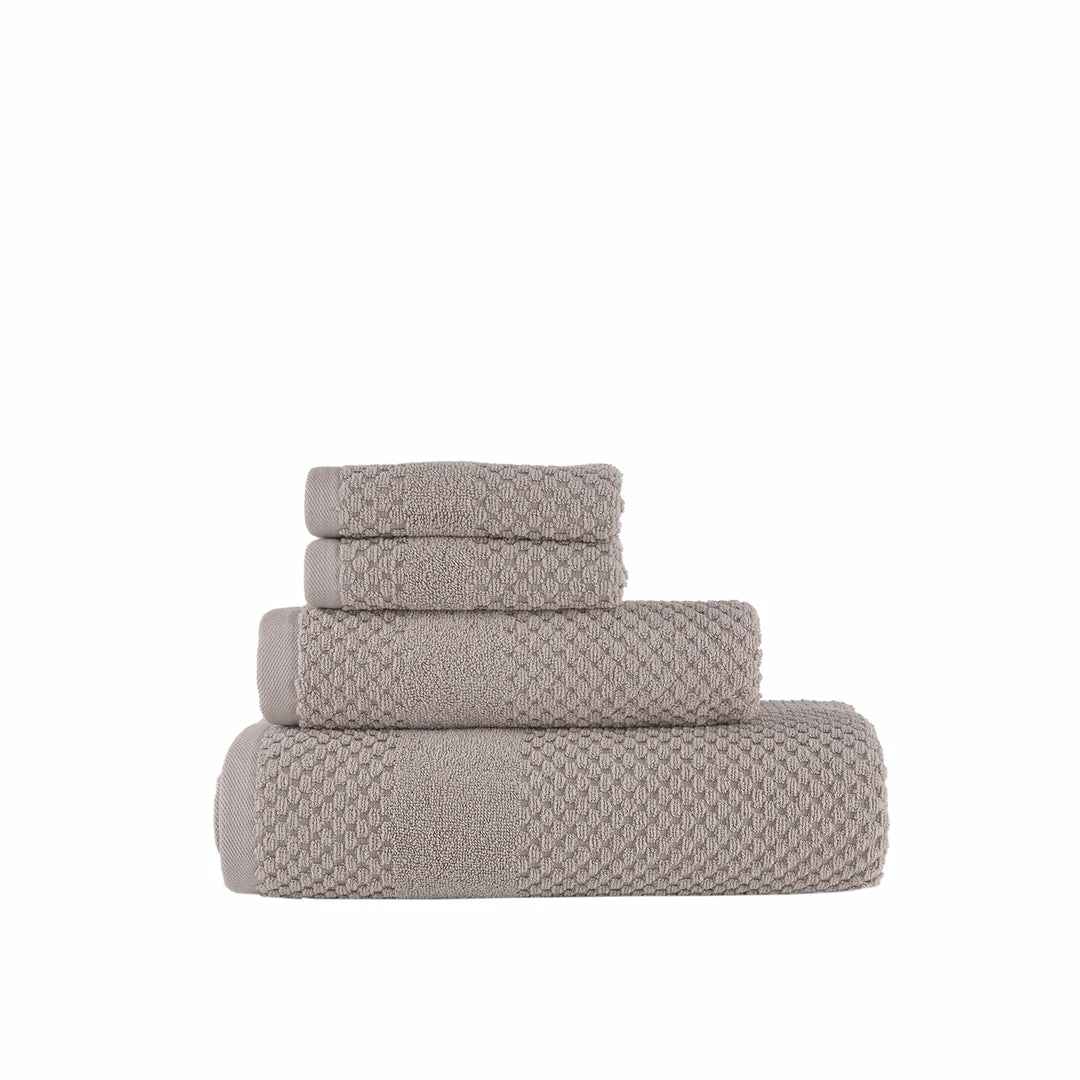Chortex USA Alexis Antimicrobial Honeycomb 4 Piece Towel Set 13 Chortex USA Alexis Antimicrobial Honeycomb 4 Piece Towel Set - Image 13
