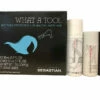 Sebastian What A Tool Shampoo, Conditioner 1.7 OZ & Hair Spray 1.55 OZ Set