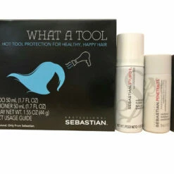 Sebastian What A Tool Shampoo, Conditioner 1.7 OZ & Hair Spray 1.55 OZ Set