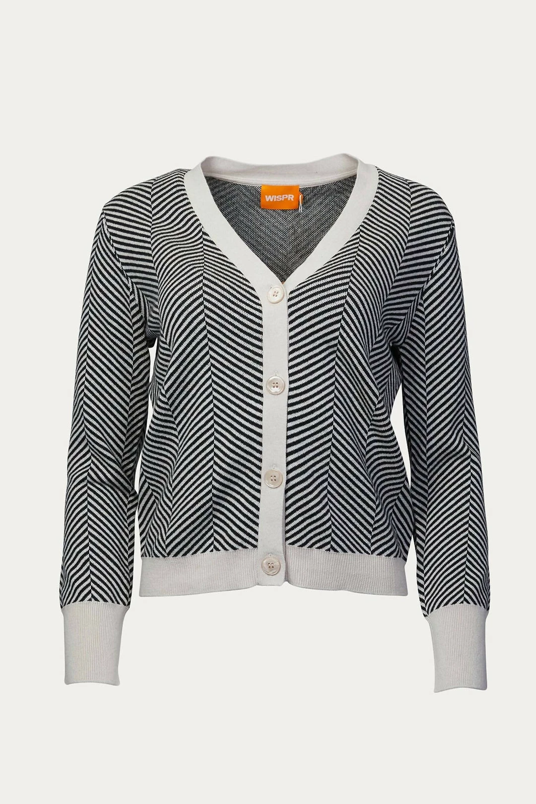 Herringbone Cotton Silk-Blend Cardigan in Brodie Cashmere - women 1 Herringbone Cotton Silk-Blend Cardigan in Brodie Cashmere - women