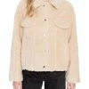 LAMARQUE Akina Womens Faux Shearling Lightweight Faux Fur Coat