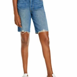 AMO Loverboy Womens Cut Off Ripped Denim Shorts