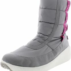 London Fog Cheslee Womens Faux Leather Wedges Winter & Snow Boots