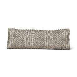 Anaya Home Mocha Patterned Down Alternative 14x40 Pillow