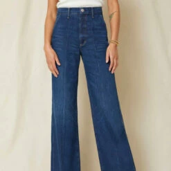 Amo Cj Wide Leg Jean in Resist Wash - women