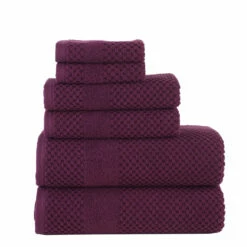 Chortex USA Alexis Antimicrobial Honeycomb 6 Piece Towel Set