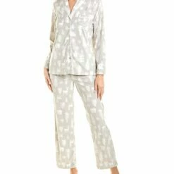 Carole Hochman 2pc Shawl Collar Pajama Set - women