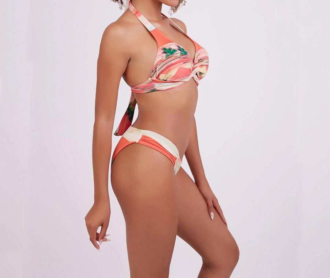 Bela Brand Lagoa Bikini in Jeri Orange - women 4 Bela Brand Lagoa Bikini in Jeri Orange - women - Image 4