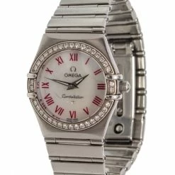 Omega Silver Constellation Quadrella Watch - women