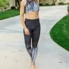 Onzie Tie Dye Midi Legging in Black Tie-Dye - women