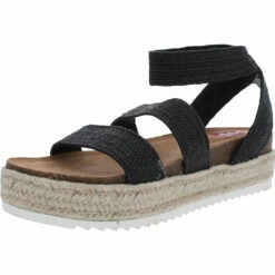 POP Paradiso Womens Open Toe Comfort Flatform Sandals