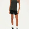 Splits59 Toni Jersey Tank in Dark Heather Grey - women
