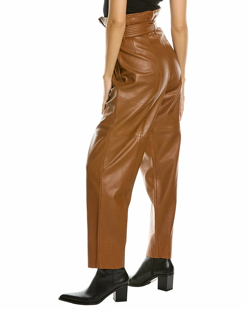 LAMARQUE Paperbag Leather Pant - women 2 LAMARQUE Paperbag Leather Pant - women - Image 2