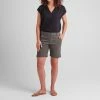 Jag Maddie Mid Rise 8-Inch Pull-On Short in Olive - women