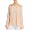 Single Thread Womens Puff Sleeve Embroidered Blouse