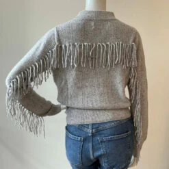 Brodie Cashmere Sophia Fringe Sweater in Frost - women -Deals Outlets Store 7454dad653dd4cc282fb85ddda0d88ed 1080x