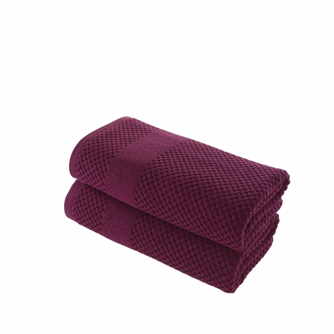 Chortex USA Alexis Antimicrobial Honeycomb Bath Towel (Pack of 2) 3 Chortex USA Alexis Antimicrobial Honeycomb Bath Towel (Pack of 2) - Image 3