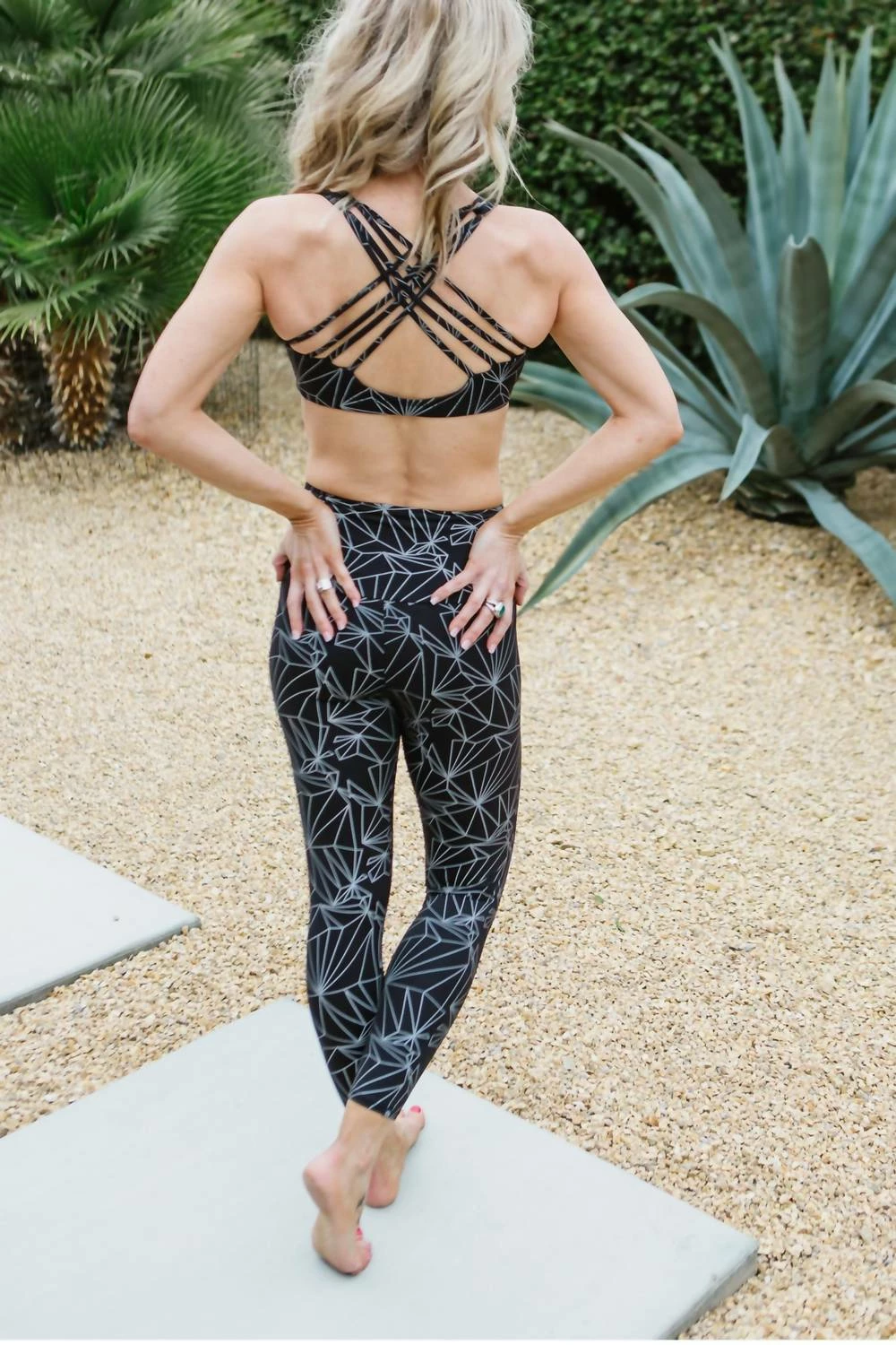 Onzie High-Rise Basic Midi Legging in Black Reflective - women 2 Onzie High-Rise Basic Midi Legging in Black Reflective - women - Image 2