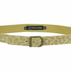 Jj Winters Kacey Leopard Belt in Gold Leopard/Brass - women