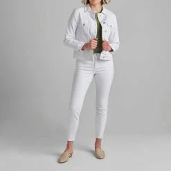 Jag Kiara Denim Jacket in White - women
