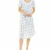 Carole Hochman Waltz Short Sleeve Nightgown - women