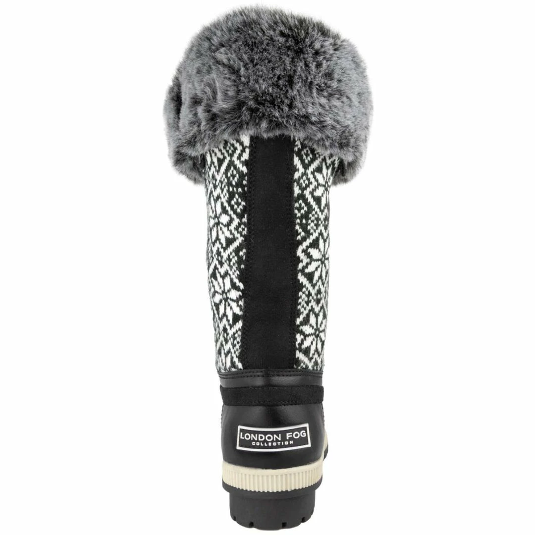 London Fog Melton 2 Womens Faux Leather Cozy Mid-Calf Boots 3 London Fog Melton 2 Womens Faux Leather Cozy Mid-Calf Boots - Image 3