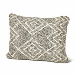 Anaya Home Grey Diamond Down Alternative 14x20 Pillow