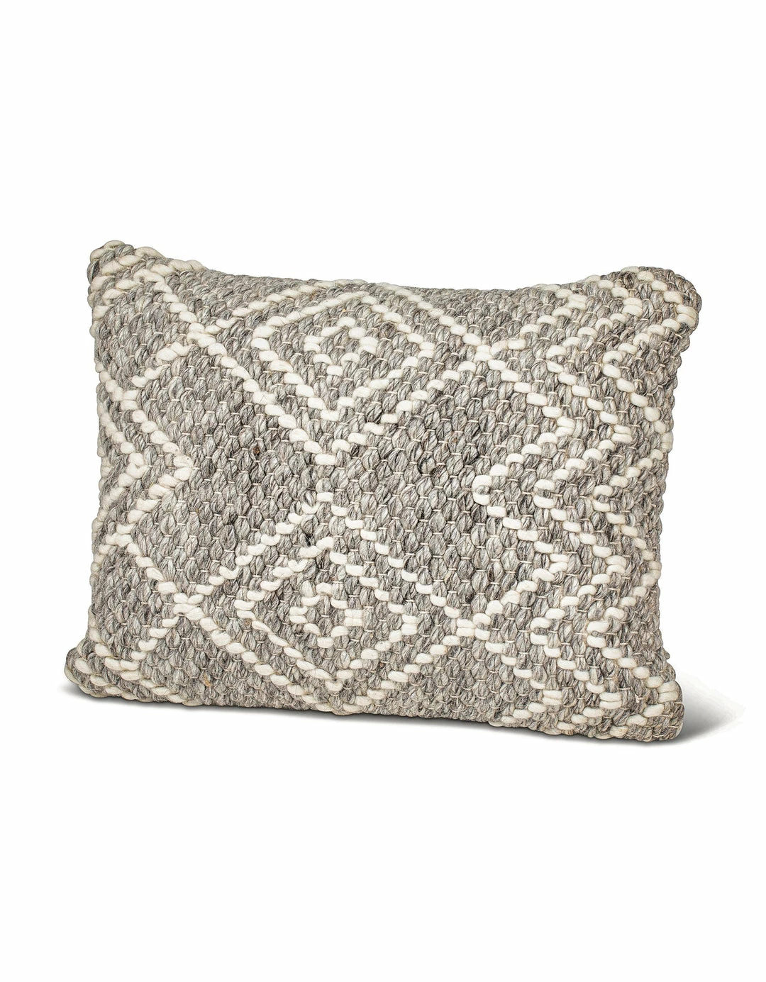 Anaya Home Grey Diamond Down Alternative 14x20 Pillow 1 Anaya Home Grey Diamond Down Alternative 14x20 Pillow