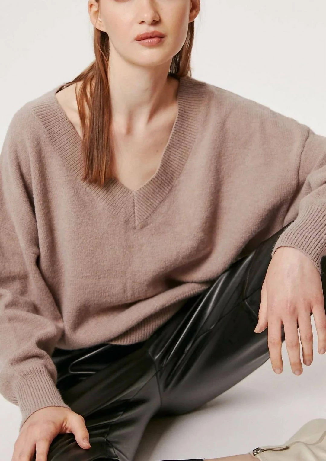 Deluc Foggia Sweater in Mink - women 2 Deluc Foggia Sweater in Mink - women - Image 2