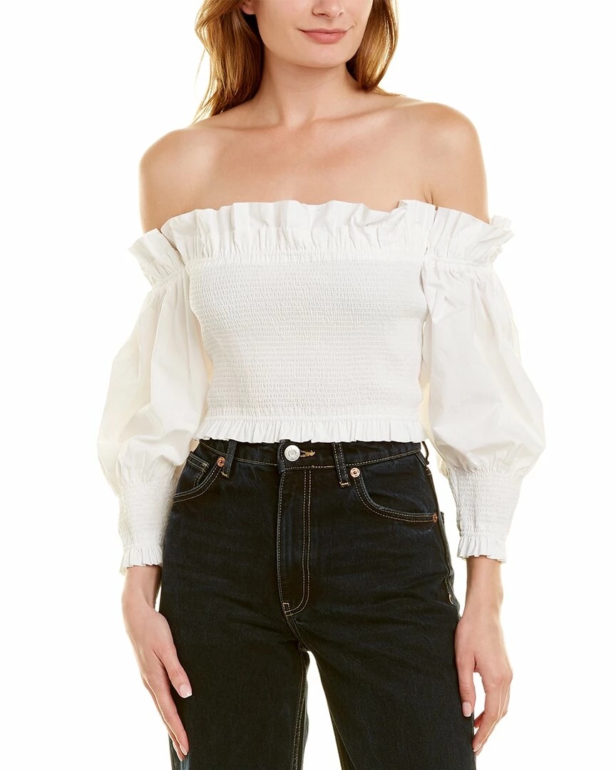 Toccin Smocked Ruffle Top - women 1 Toccin Smocked Ruffle Top - women