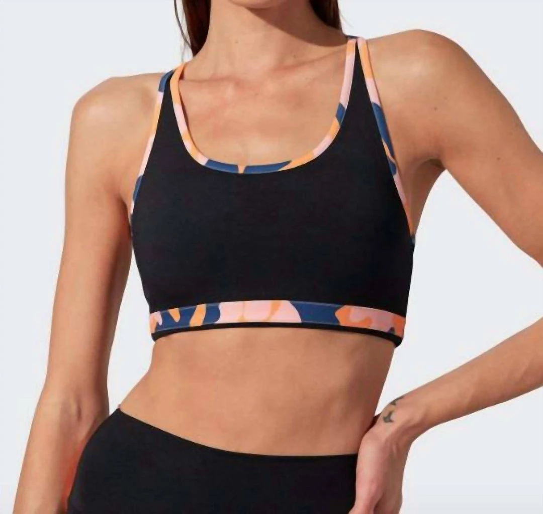 Splits59 Devan Techflex Bra in Pink Camo - women 1 Splits59 Devan Techflex Bra in Pink Camo - women