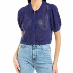 Toccin Crochet Cropped Cardigan - women