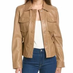 LAMARQUE Cherice Leather Moto Jacket - women